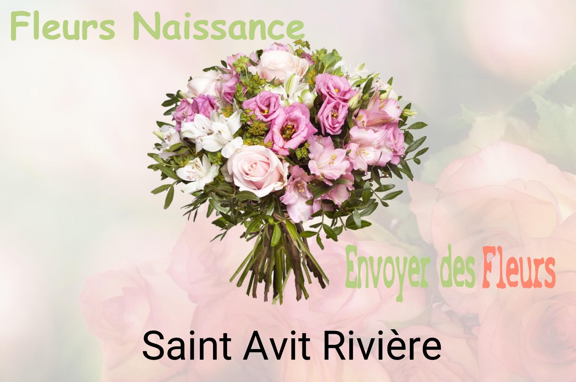 Bouquet de fleurs de naissance livré à Saint-Avit-Rivière